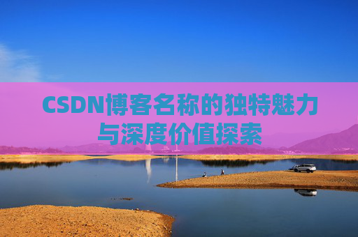 CSDN博客名称的独特魅力与深度价值探索